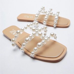 Zara Pearl Sandals